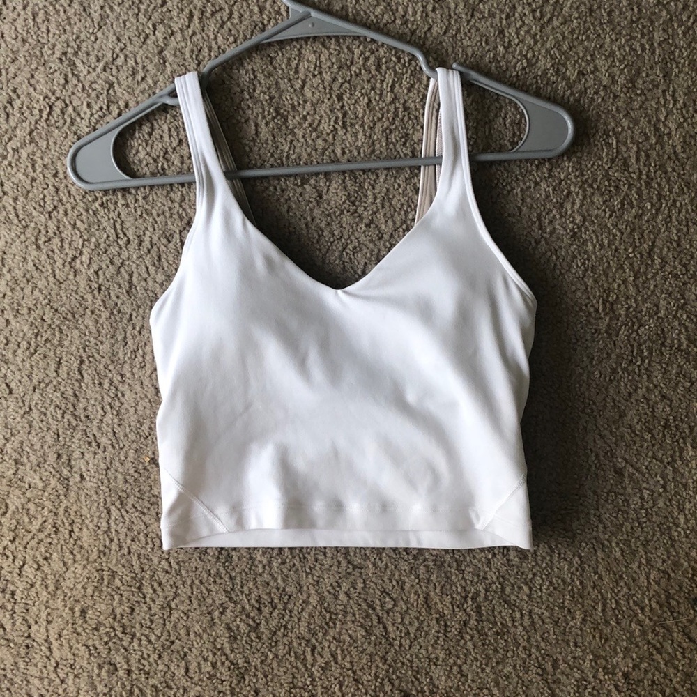 White Lululemon align tank top